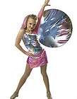 Dance Costume Pink Metallic Stars Mesh Top & Skort Tap Jazz Hip Hop 