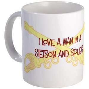  I love a man in a Stetson and Military Mug by  
