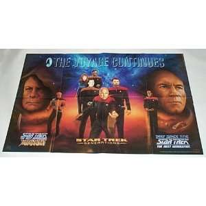   Promo Poster Captain Picard/Commander Ryker/Worf + 