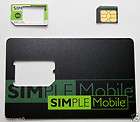 Simple Mobile MICROSim Card Activation Kit GSM Prepaid TMOBILE NETWORK 