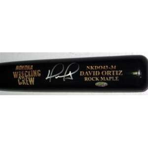 David Ortiz Autographed Baseball Bat   Nokona Psa Dna Steiner 