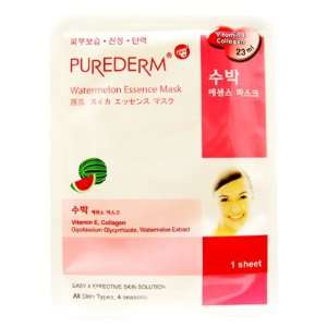 PureDerm Purederm Watermelon Essence Mask 23ml. (Skin soothing and 
