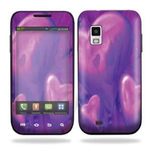   Vinyl Skin Decal for Samsung Fascinate i500 Verizon   Purple Heart