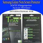   Galaxy note i9220 N7000 LCD Protection Film ANTI Fingerprint Shield