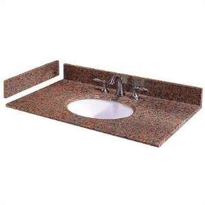   Cotta Granite Vanity Top with Sink and Optional Side Splash Size 25
