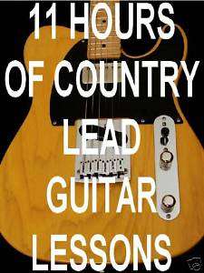 11 Hrs. Country Lead Guitar Lessons on 1 DVD ROM Video  