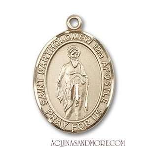  St. Bartholomew the Apostle Medium 14kt Gold Medal 