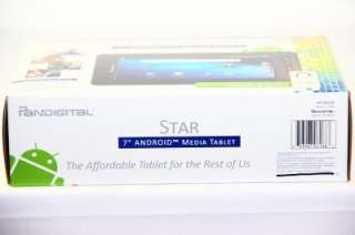   Star 7 Multimedia Android Tablet w Front Facing Camera Black R70B200