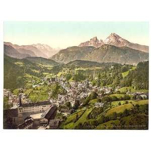  Photochrom Reprint of Berchtesgaden from Lochstein, Upper 