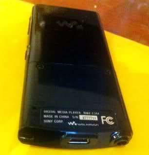 SONY WALKMAN NWZ 34E4 Black (8 GB) Digital Media Player, AS IS 