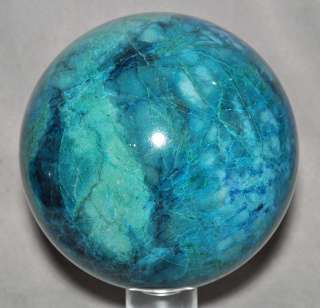 Rare Silicated Chrysocolla 5.5 Natural Crystal Sphere  
