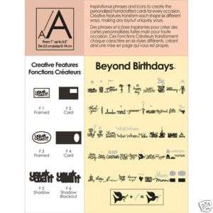 NIB Cricut Cartridge ~Beyond Birthdays~  