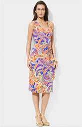Lauren by Ralph Lauren Faux Wrap Print Jersey Dress (Petite) $169.00