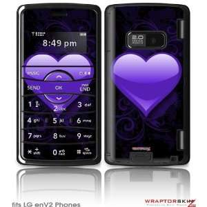  LG enV2 Skin   Glass Heart Grunge Purple by WraptorSkinz 