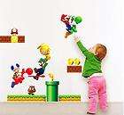 HUGE Super Mario bros Decal REPOSITIONABLE REMOVABLE WALL STICKER Peel 
