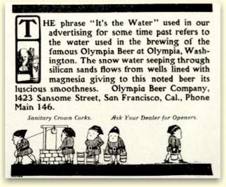 Olympia Beer ad SF c.1905   image