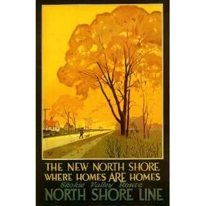 WHERE HOMES ARE HOMES NEW NORTH SHORE LINE CHICAGO ILLINOIS VINTAGE 