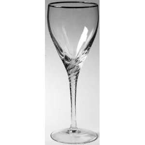  Lenox Encore Platinum Wine Glass, Crystal Tableware 