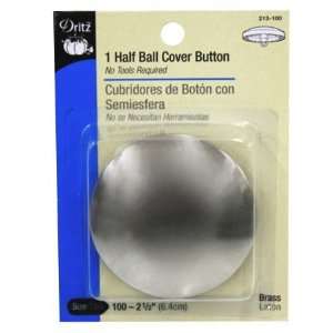  Half Ball Cover Button Size 100   Silver
