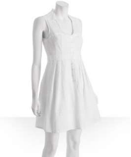Nanette Lepore white cotton eyelet Strawberry Fields dress   