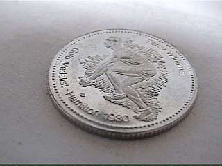 1978 Commonwealth Games Edmonton Canada Coin Williams  