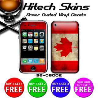Iphone 3G/3GS Skin w/armor   CANADIAN FLAG  