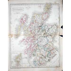  1844 Map Scotland Orkney Shetland Arran Moray Firth
