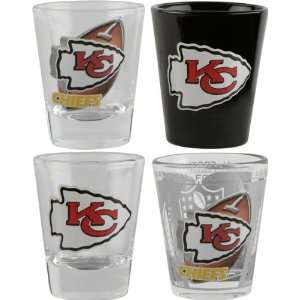  Kansas City Chiefs 3D Logo Shot Glass Set Sports 