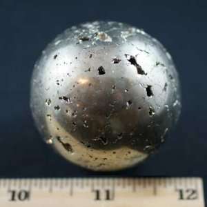  Pyrite Sphere Extra Quality (1   1 1/2)   1pc 