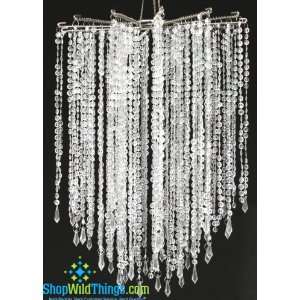  Chandelier Falling Stars 21.5   Clear Non Iridescent 