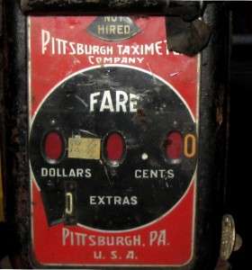 ANTIQUE TAXI METER   FROM 30s   50s WORKS  