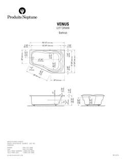   VENUS 60x42 CONTEMPORARY CORNER BATH TUB SOAKER OPTIONAL SPA WHIRLPOOL