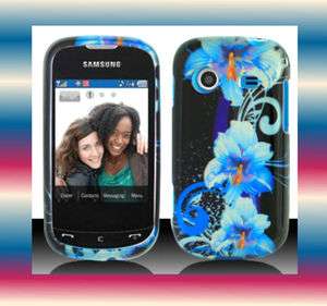 Blue.Flr Samsung Character SCH R640 Faceplate Snap on Phone Cover Hard 