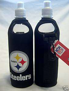   Plastic Water Bottle and Neoprene Koozie with Clip 086867025936  