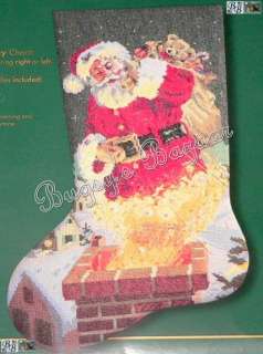 Bucilla MAGIC MOMENT Counted Cross Stitch Christmas Stocking Kit  L/R 