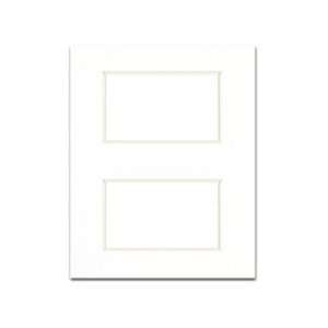  Accent Design Framing Gallery Mat 8x 10 White 2 Openings 
