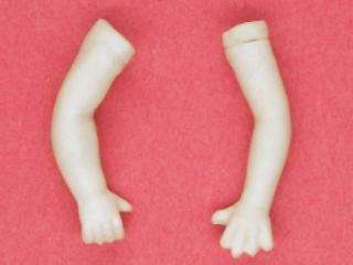 in Ceramic Arms for 7 9 in Cloth Body Doll  