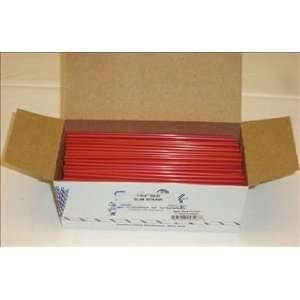  7 3/4 Red Slim Bar Straws 500/Box