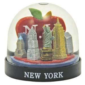  New York Big Apple Snow Globe
