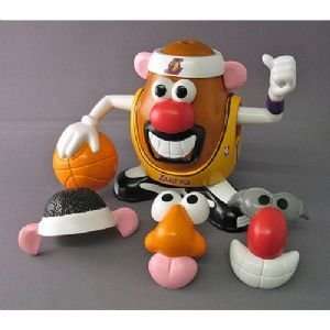  Los Angeles Lakers NBA Sports Spuds Mr. Potato Head Toy 