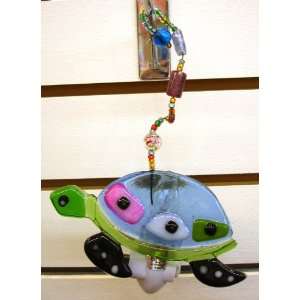  Colorful Swimming Turtle Night Light Stained Glass