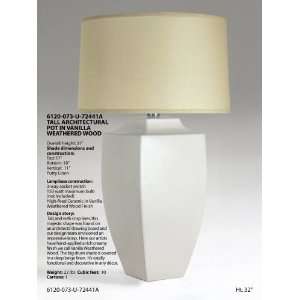  Tall Square Gourd Table Lamp and Shade