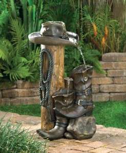 Wild Western Outdoor Garden Water Fountain New  