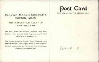 BOSTON MA Jordan Marsh Co Mens Clothing Section c1910 Postcard  