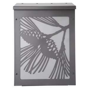  Blink Shadowbox Pinecone Vertical Wall Mount Mailbox in 