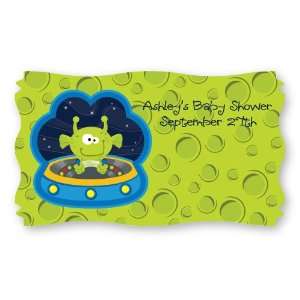  Lil Space Alien   Set of 8 Personalized Baby Shower Name 