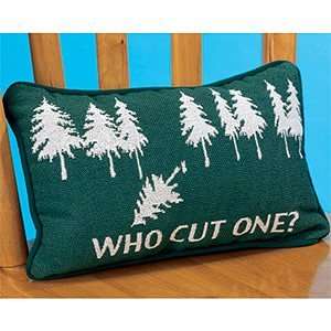  Who Cut One Throw Pillow Play On Words