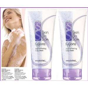  2 Avon Skin So Soft Fusions Dual Softening Body Washes in 