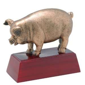  Sculptured Pig Mascot Trophy