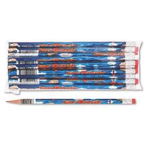 com Moon Products  Decorated Wood Pencil, Super Reader, HB #2, Blue 